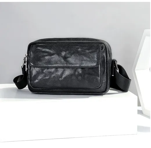 Барсетка ALIFE store BL1 натуральная кожа черный